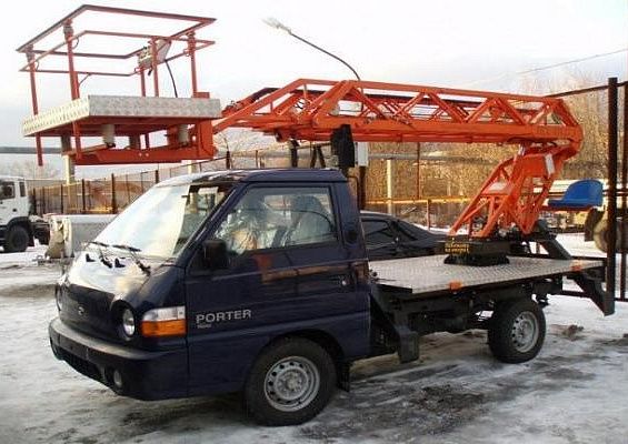 Автовышка ПСС-131.12 на шасси HYUNDAI PORTER