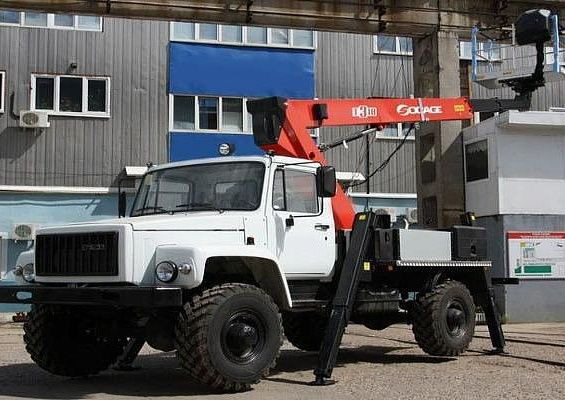 Автовышка АПТ-14 на шасси ГАЗ 33081